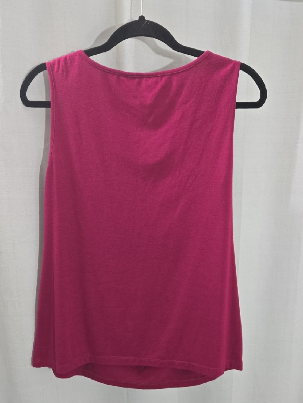 Sleeveless Draped Cowl Neck Tank in Berry - Picture 6 of 7